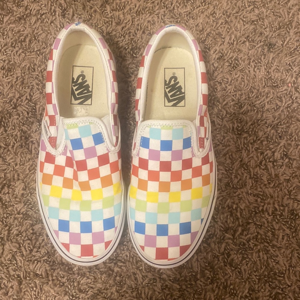 Rainbow Vans. Size 8.5 Women’s and 7 Men’s